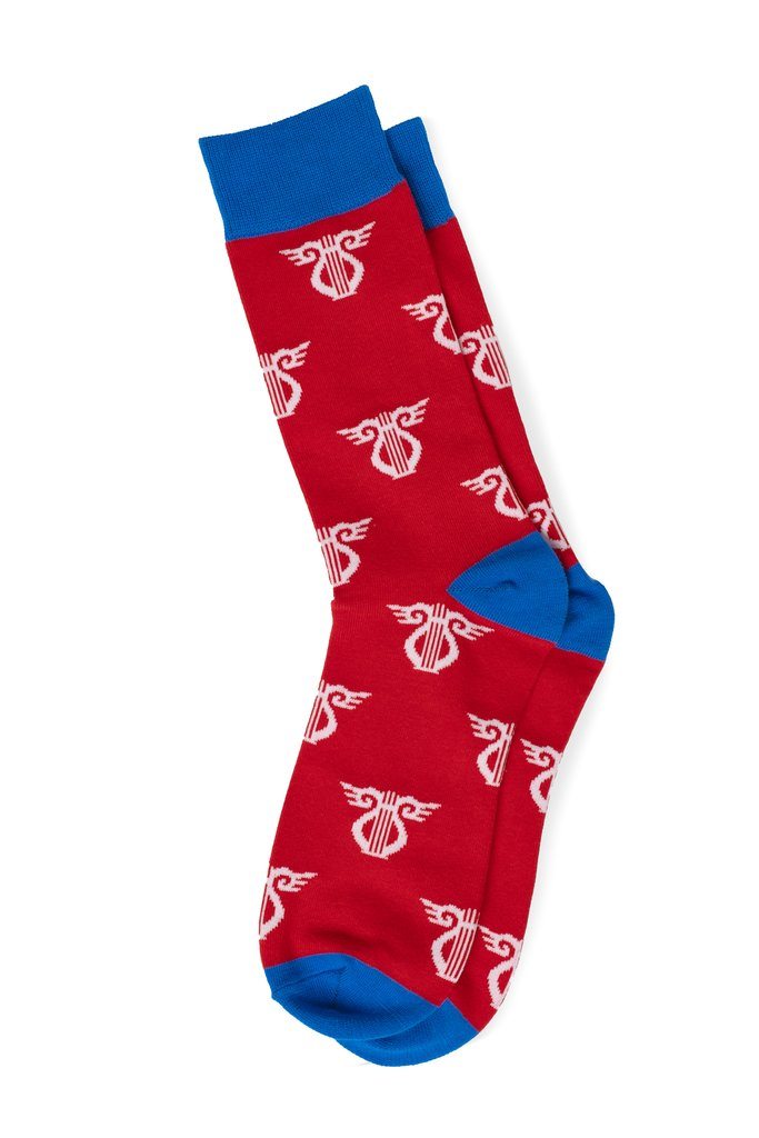 Chaussettes RMC RebelManclothing Rouge Blanc Bleu 